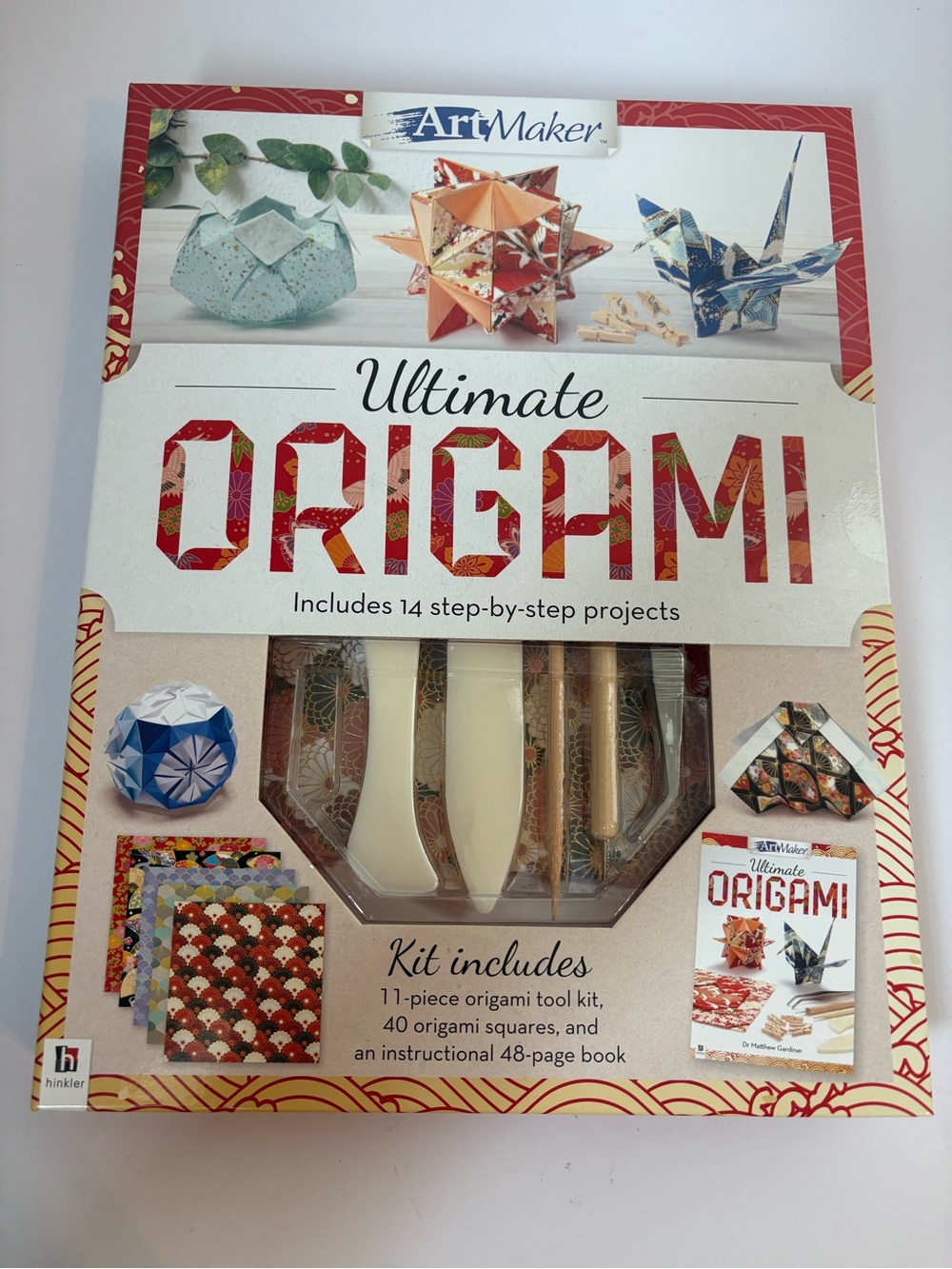 New ArtMaker Ultimate Origami Kit โ 14 Projects, Paper, Tools & Book